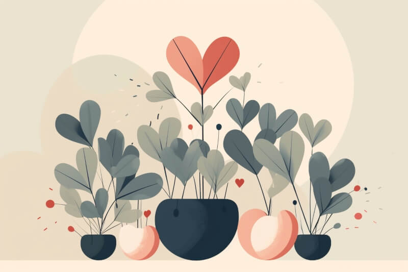 illustration-heart-shaped-plants